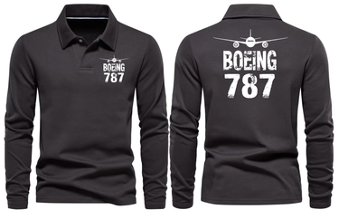 BOEING 787 LONG SLEEVE POLO